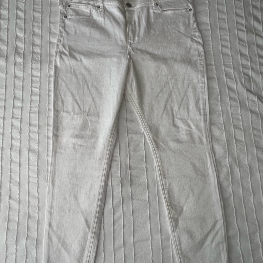 Express White Straight Leg Pants